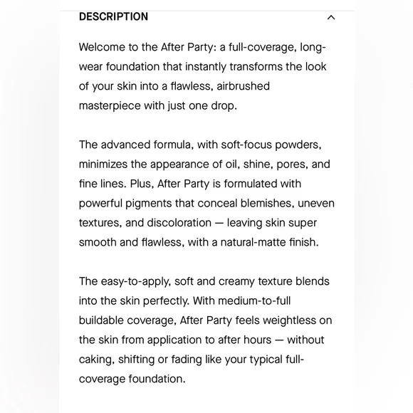 IL MAKIAGE “After Party” full coverage long wear foundation. Brand new in box. - Picture 5 of 6